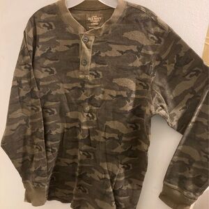 Mens Camo Henley Long Sleeve Shirt by Old Navy